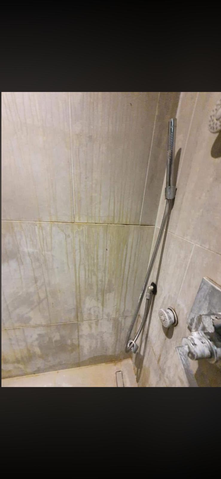 Bathroom before cleaning — angle 3