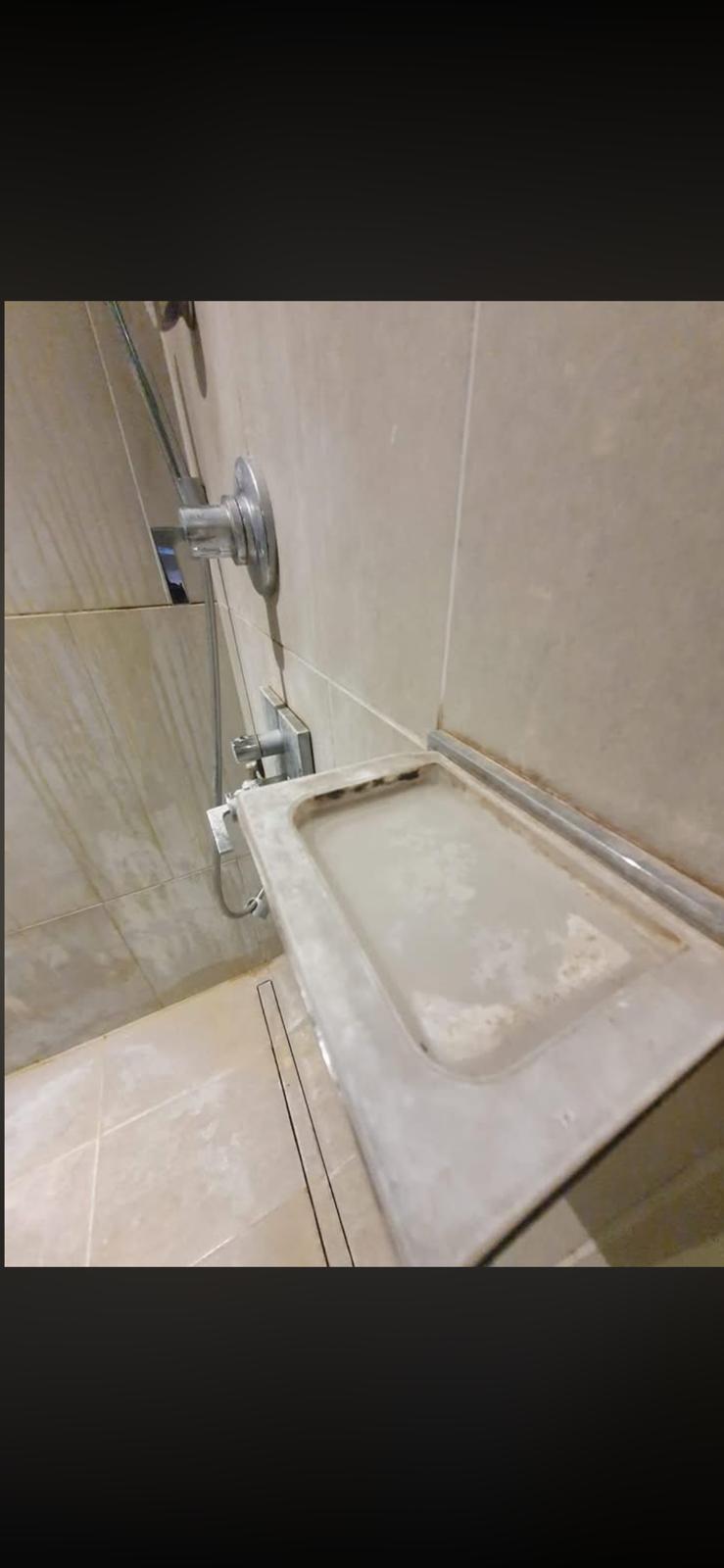 Bathroom before cleaning — angle 4